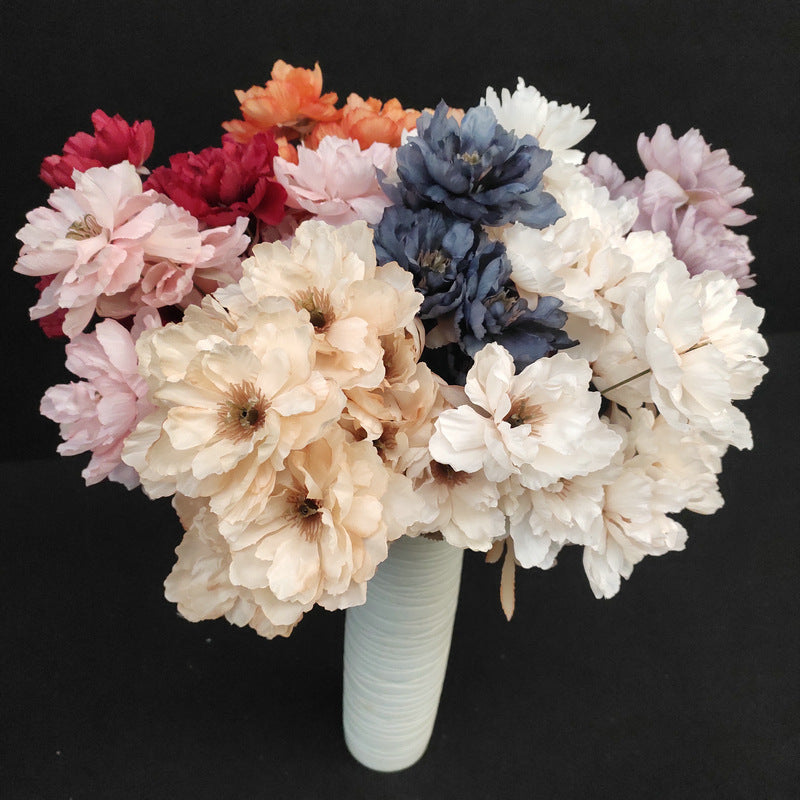 P0020 European style three-headed peony