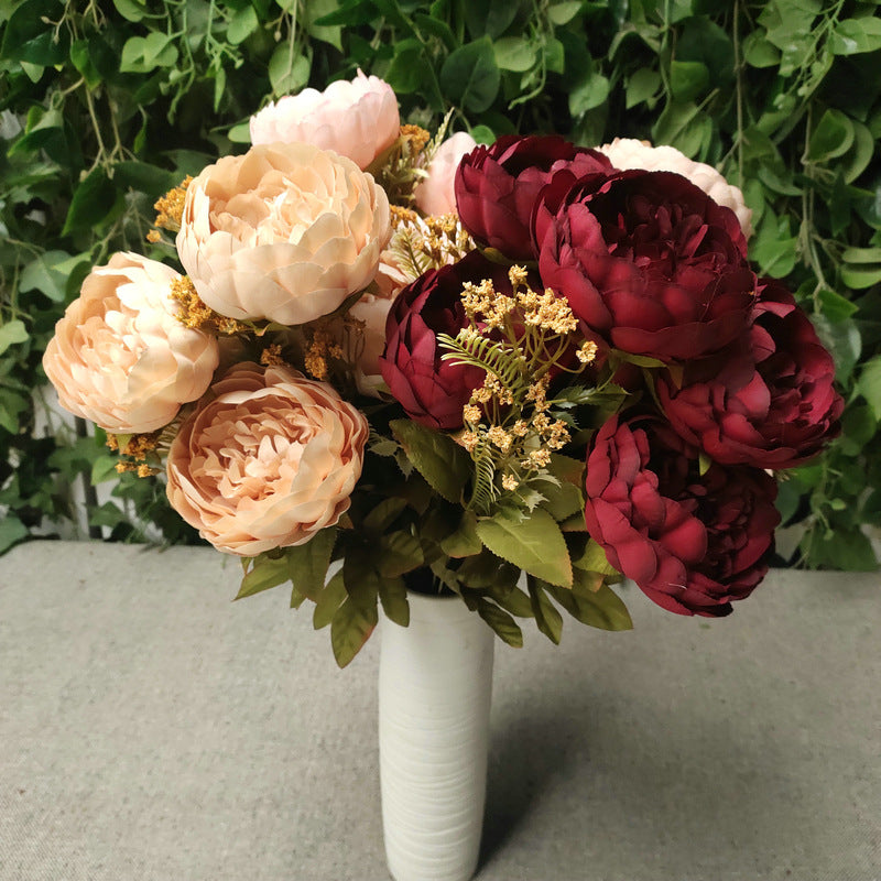 P0044 Eleven round Polish peonies