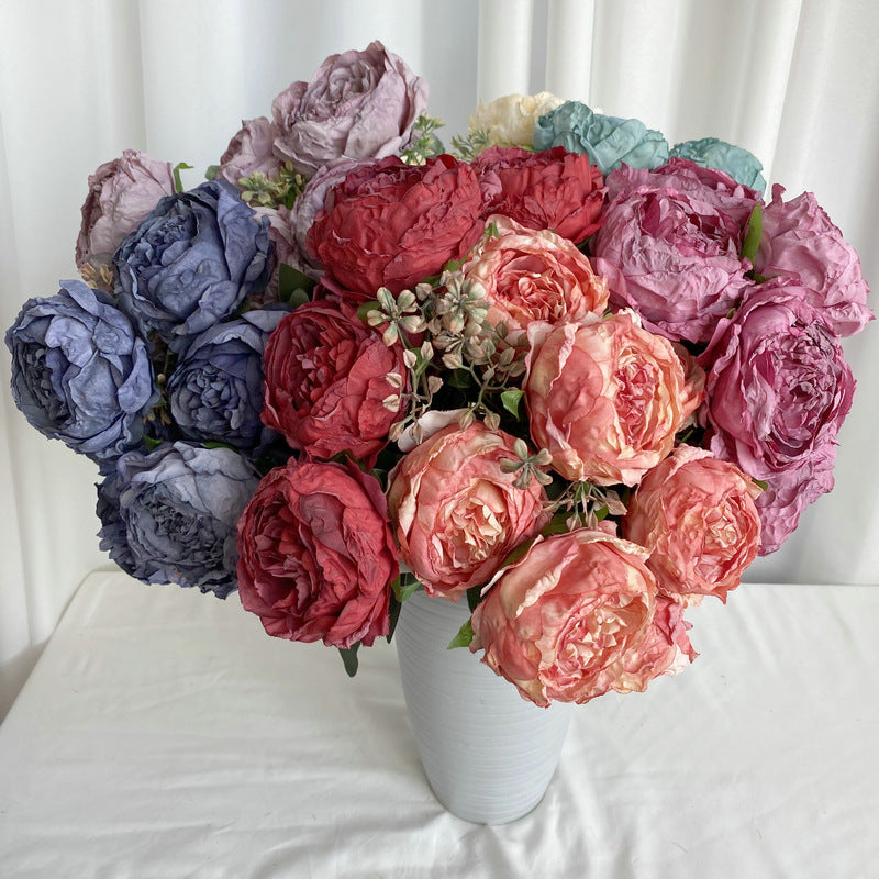 P0017 Seven-Headed Burnt Edge Peony ins Nordic Peony