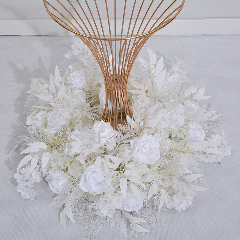 FB0035 Misty hydrangea rose lily of the valley bouquet