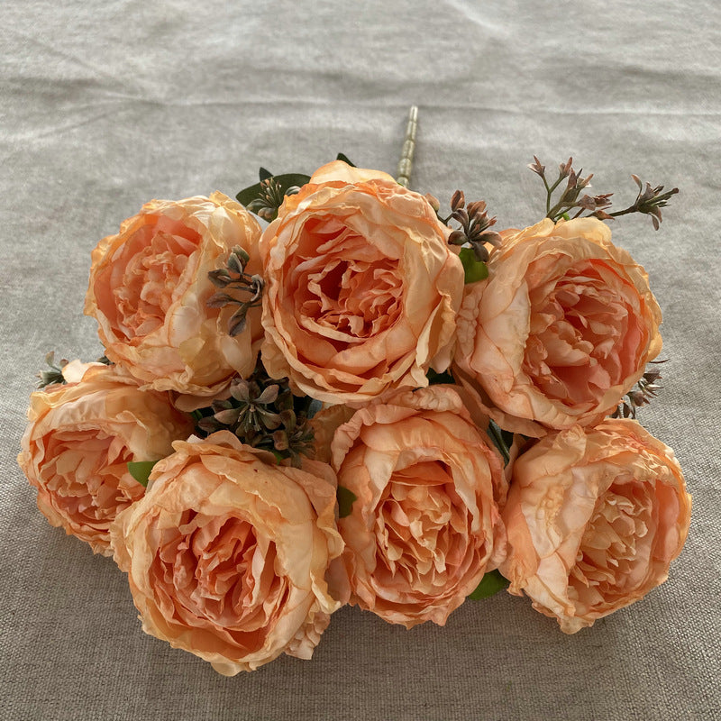 P0017 Seven-Headed Burnt Edge Peony ins Nordic Peony