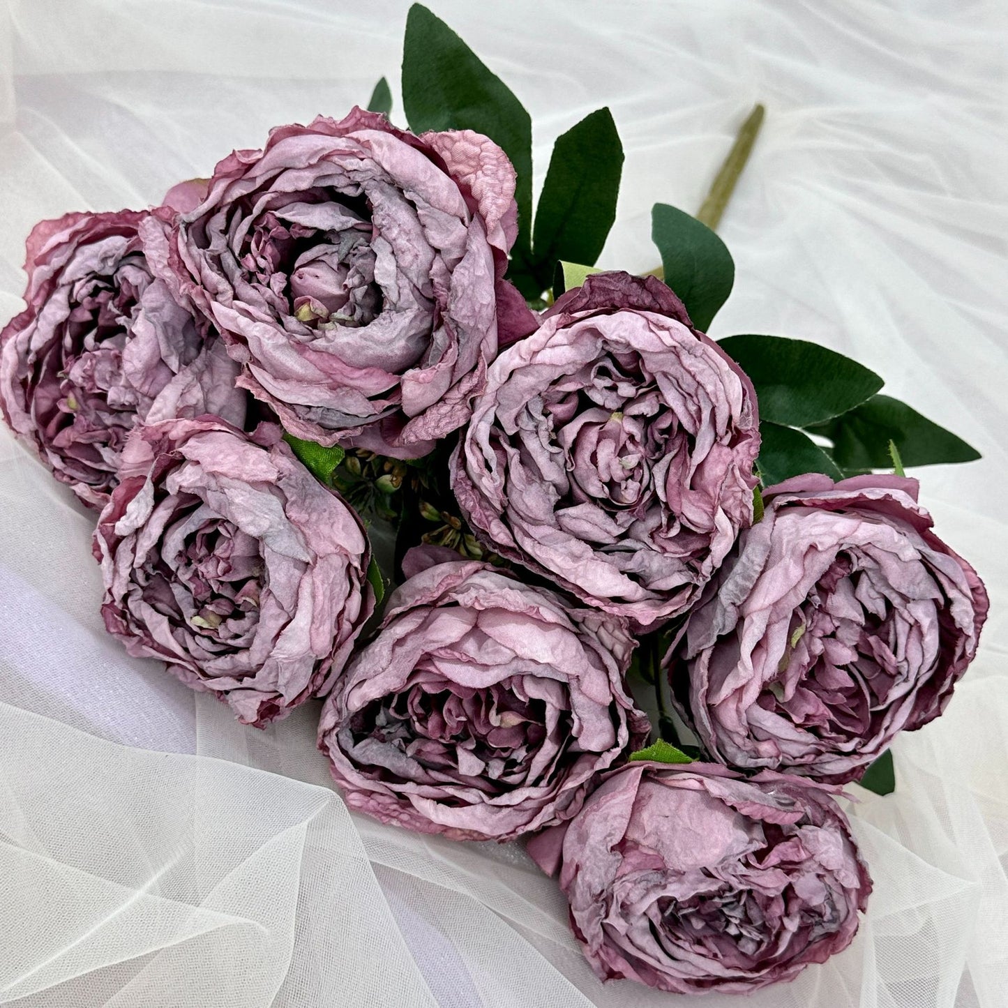 P0017 Seven-Headed Burnt Edge Peony ins Nordic Peony