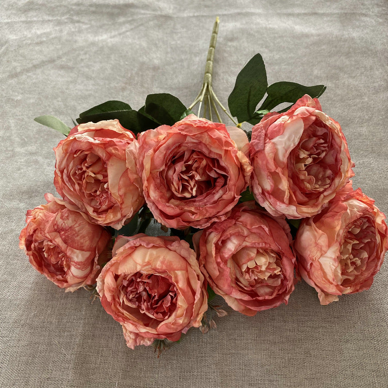 P0017 Seven-Headed Burnt Edge Peony ins Nordic Peony