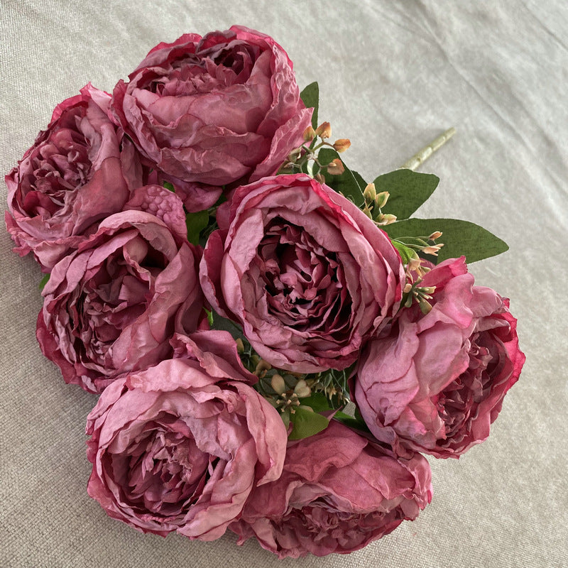 P0017 Seven-Headed Burnt Edge Peony ins Nordic Peony