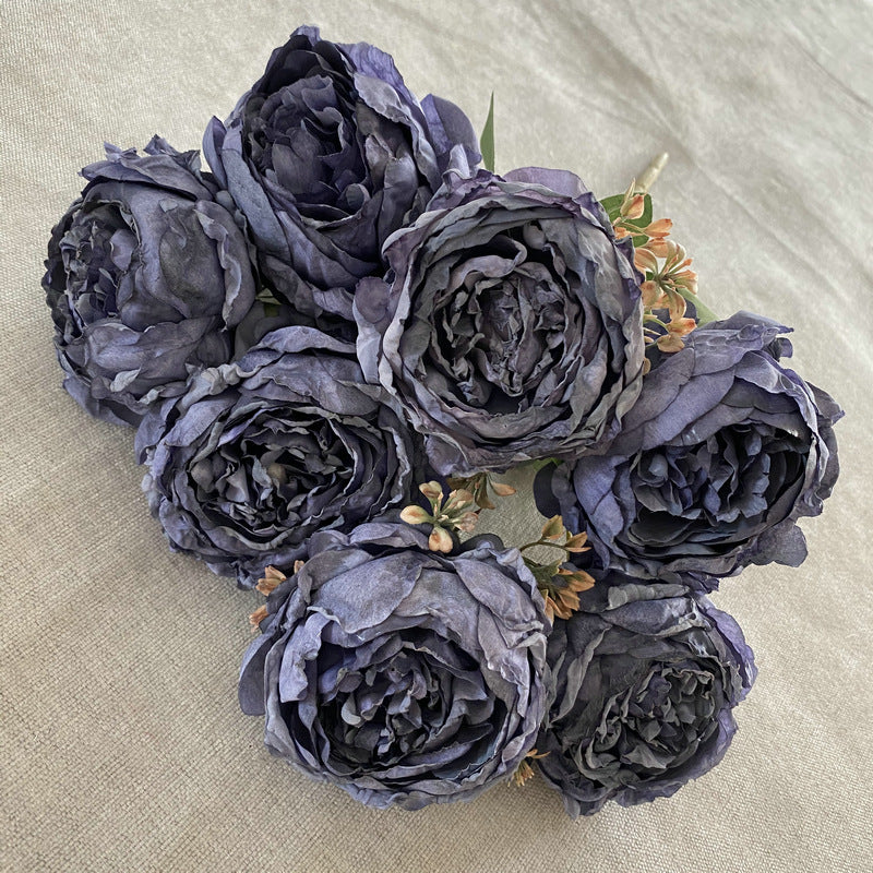 P0017 Seven-Headed Burnt Edge Peony ins Nordic Peony