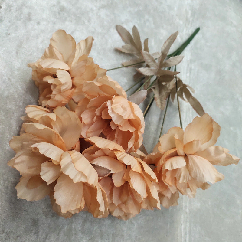 P0021 European style nine-headed peony