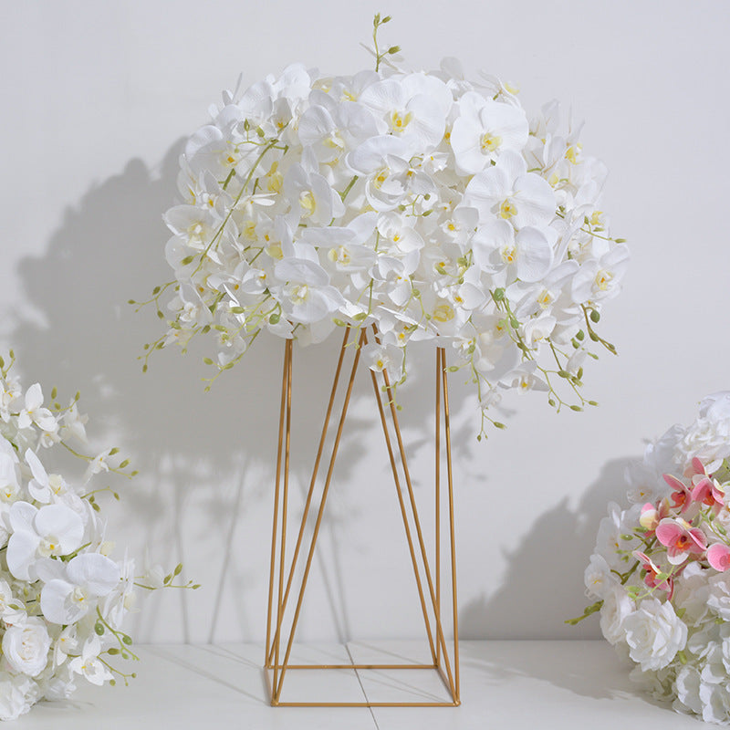 FB0049 White pure butterfly orchid ball