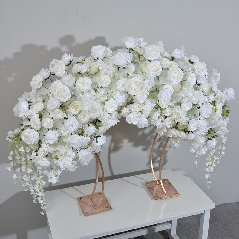 FB0048 hydrangea rose lily of the valley centerpiece