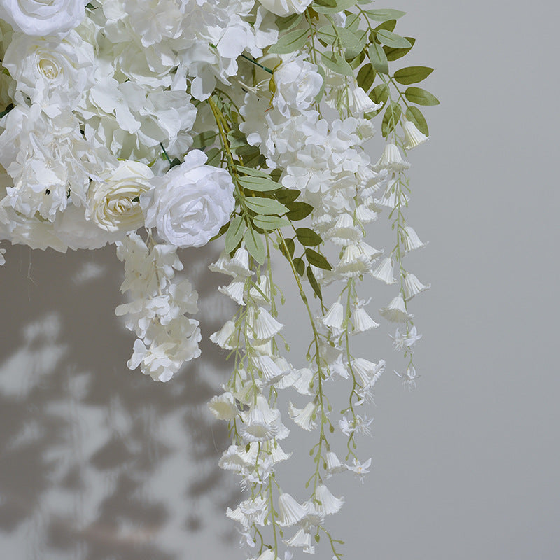 FB0048 hydrangea rose lily of the valley centerpiece