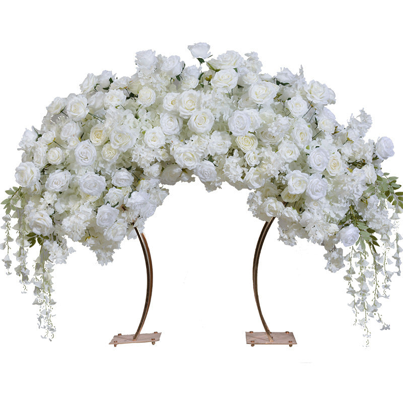 FB0048 hydrangea rose lily of the valley centerpiece