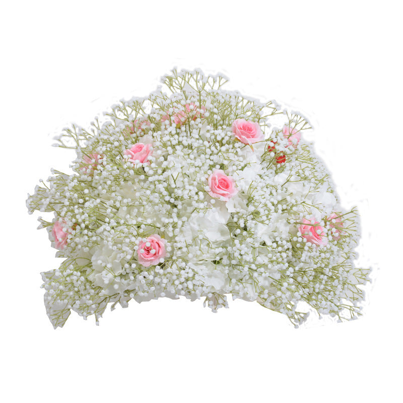 FB0030 Multicolor baby's breath rose ball