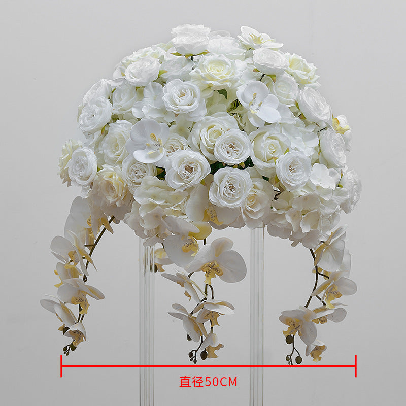 FB0023 Phalaenopsis Hydrangea Rose Ball