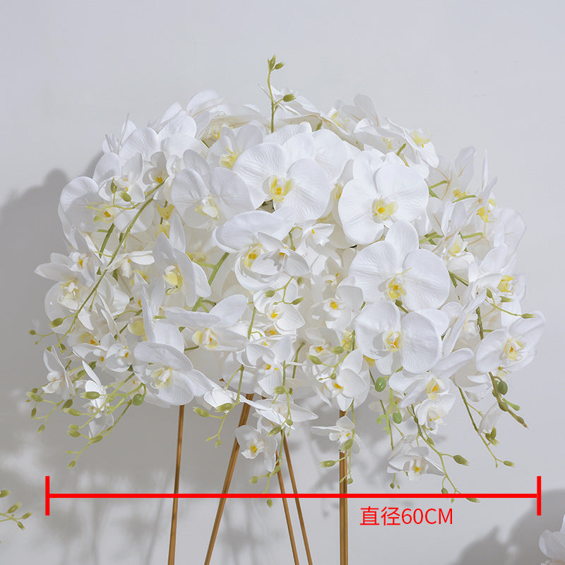 FB0049 White pure butterfly orchid ball