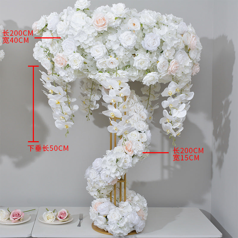 FB0043 rotating ferris wheel hydrangea rose