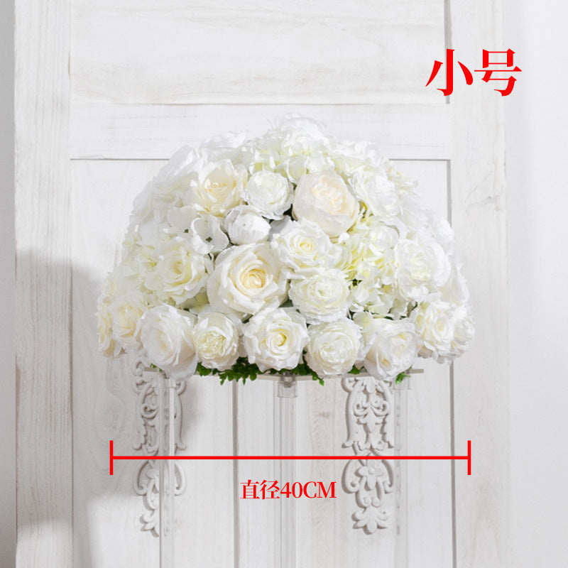 FB0018 White Ace Rose Ball