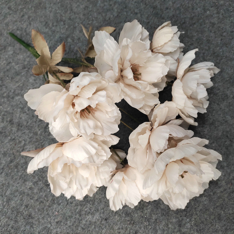 P0021  European style nine-headed peony