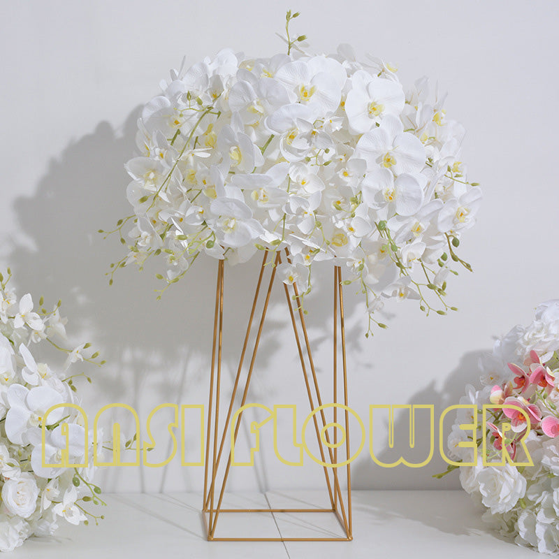 FB0049 White pure butterfly orchid ball